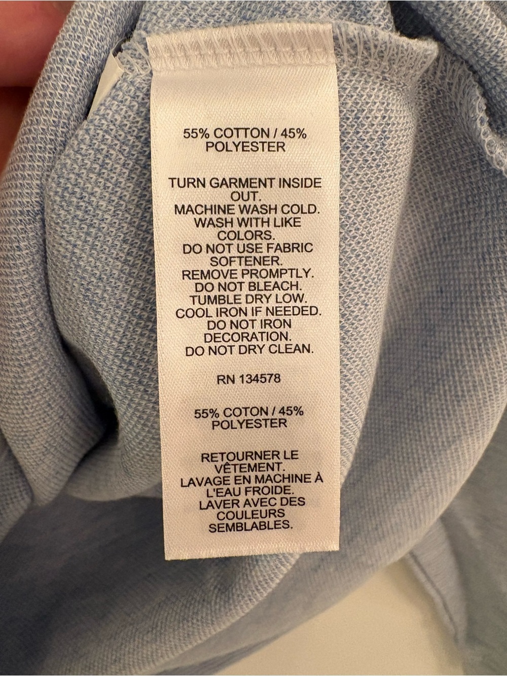 Vineyard Vines Light Blue Striped Performance 1/4 Zip Pullover NWT - Picture 10 of 10